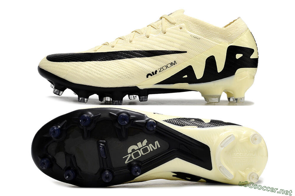 Men's Nike Air Zoom Mercurial Vapor 15 Elite AG Football Boots - Beige/Black 1