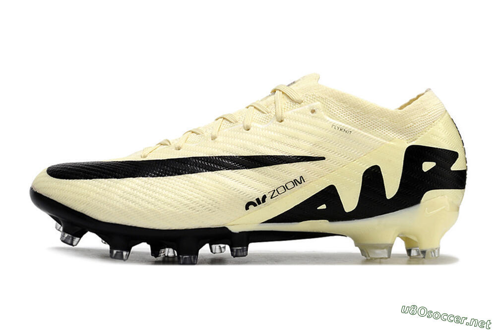 Men's Nike Air Zoom Mercurial Vapor 15 Elite AG Football Boots - Beige/Black 0