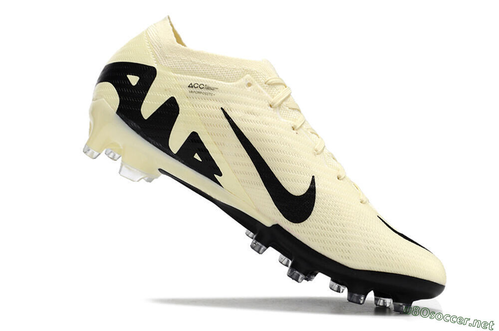 Men's Nike Air Zoom Mercurial Vapor 15 Elite AG Football Boots - Beige/Black 4