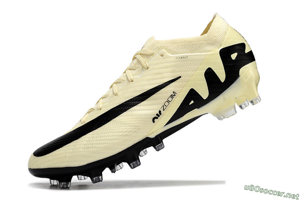 Men's Nike Air Zoom Mercurial Vapor 15 Elite AG Football Boots - Beige/Black 5