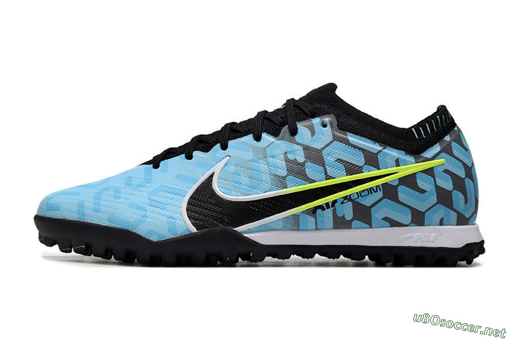 Unisex Nike Air Zoom Mercurial Vapor 15 Elite TF Football Shoes - Blue/White/Black 0