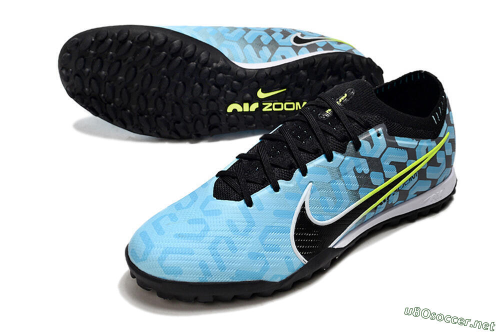 Unisex Nike Air Zoom Mercurial Vapor 15 Elite TF Football Shoes - Blue/White/Black 3