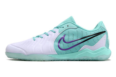 Men's Nike Tiempo Legend 10 Pro IC Football Shoes - White/Blue/Purple