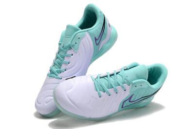 Men's Nike Tiempo Legend 10 Pro IC Football Shoes - White/Blue/Purple