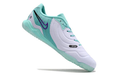 Men's Nike Tiempo Legend 10 Pro IC Football Shoes - White/Blue/Purple