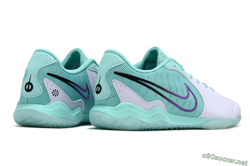 Men's Nike Tiempo Legend 10 Pro IC Football Shoes - White/Blue/Purple 6