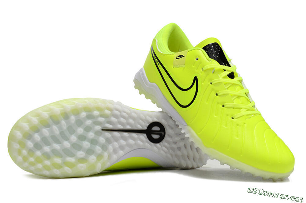 Men's Nike Tiempo Legend 10 Pro TF Football Shoes - Yellow/Black/White 1