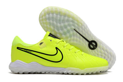Men's Nike Tiempo Legend 10 Pro TF Football Shoes - Yellow/Black/White