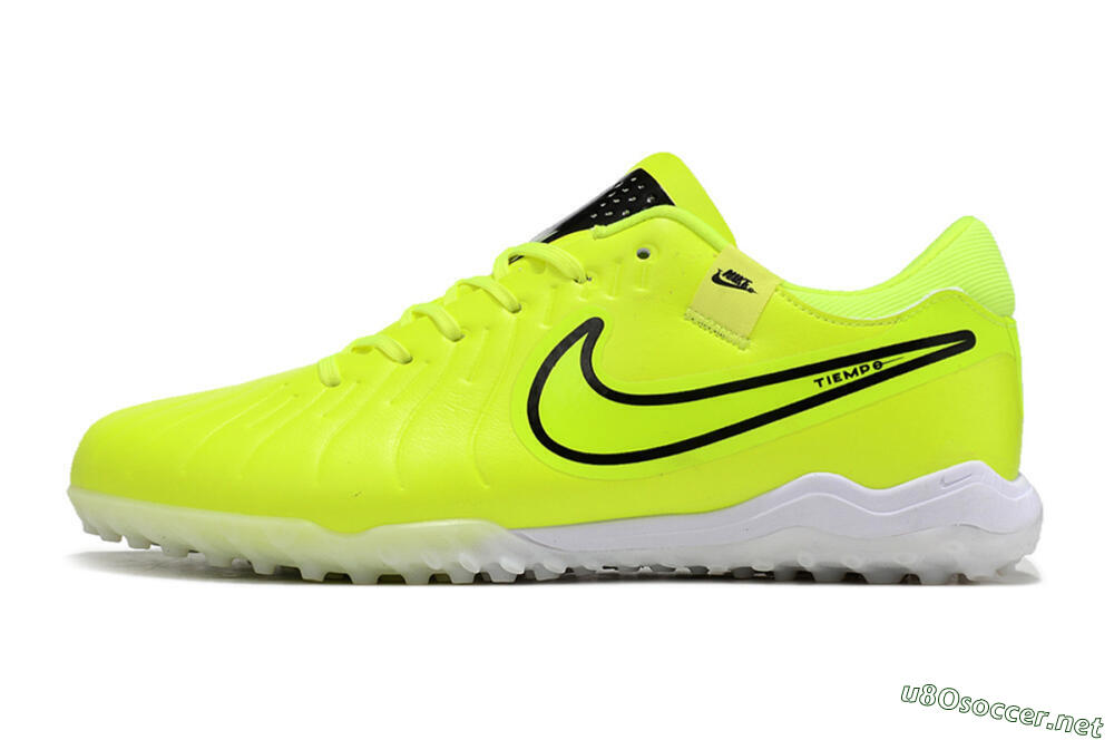 Men's Nike Tiempo Legend 10 Pro TF Football Shoes - Yellow/Black/White 0