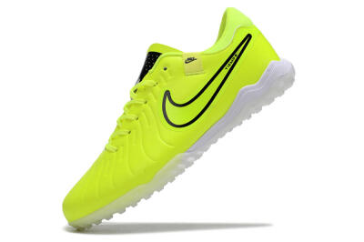 Men's Nike Tiempo Legend 10 Pro TF Football Shoes - Yellow/Black/White