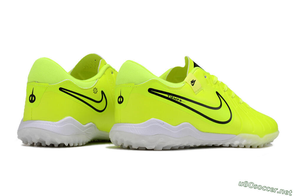 Men's Nike Tiempo Legend 10 Pro TF Football Shoes - Yellow/Black/White 6