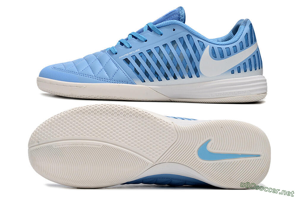 Unisex Nike Lunar Gato 2 IC Football Shoes - Blue/White 1