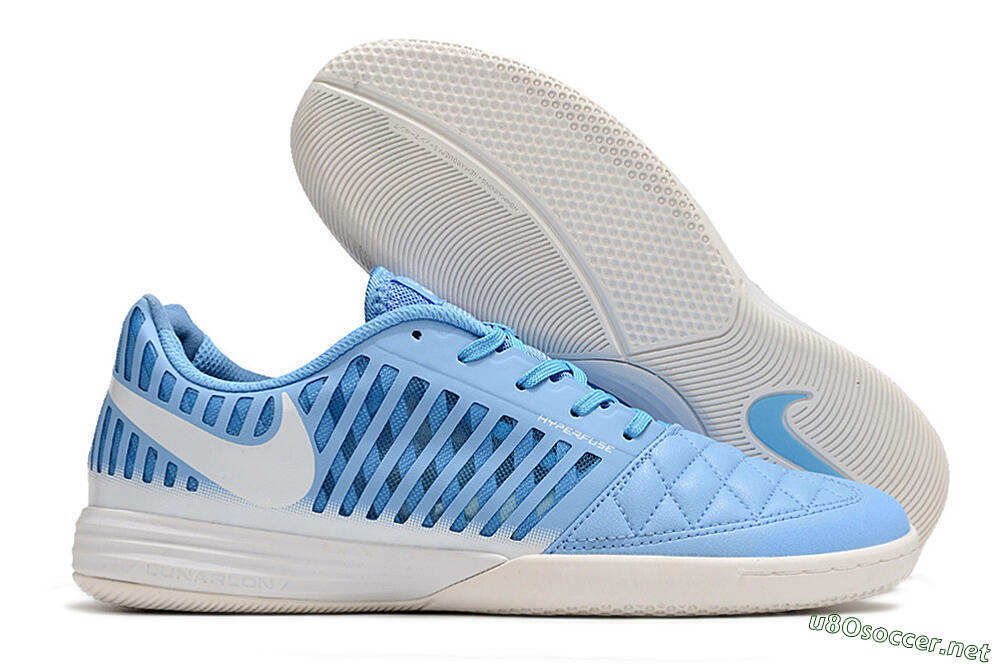 Unisex Nike Lunar Gato 2 IC Football Shoes - Blue/White 2