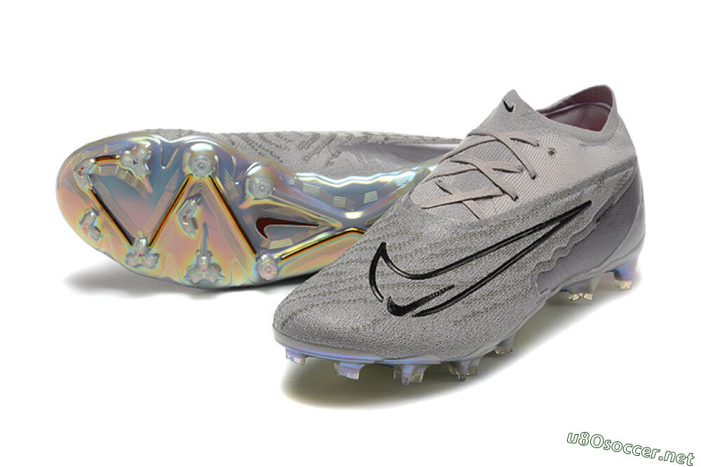 Men's Nike Phantom GX Elite FG Football Boots - Grey/Black/Gold 3