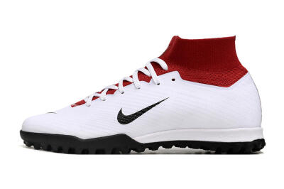 Unisex Nike Air Zoom Mercurial Superfly 9 Elite TF Football Shoes - White/Black/Red