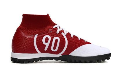 Unisex Nike Air Zoom Mercurial Superfly 9 Elite TF Football Shoes - White/Black/Red