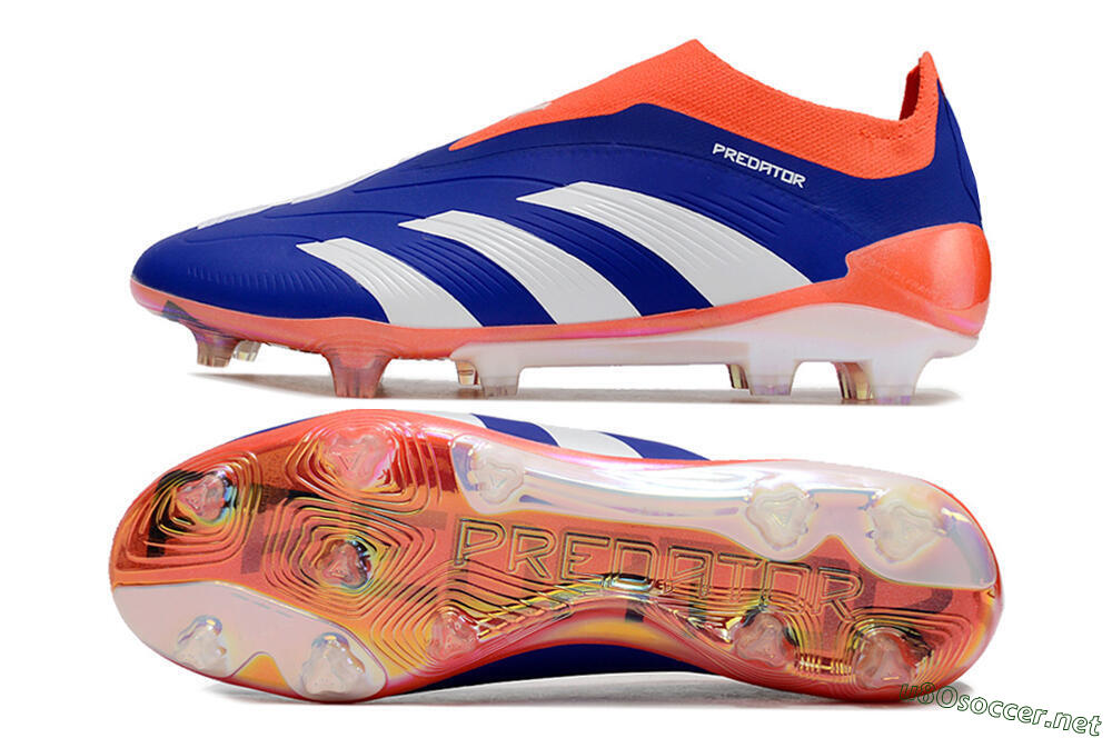 Unisex Adidas Predator Accuracy+ FG Football Boots - Blue/White/Red 1