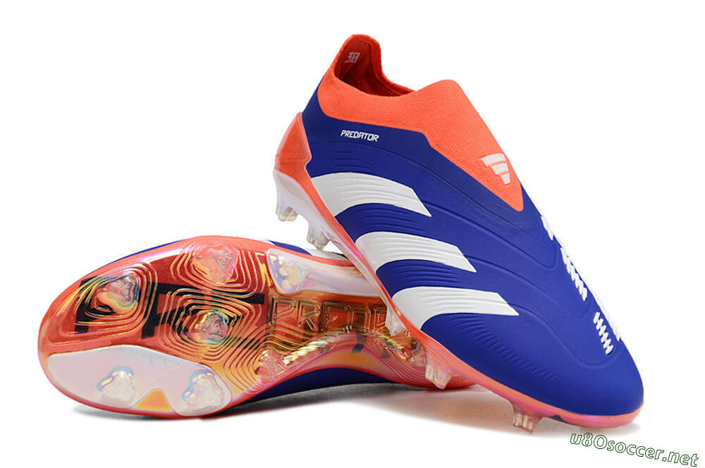 Unisex Adidas Predator Accuracy+ FG Football Boots - Blue/White/Red 3
