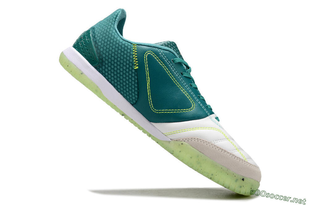 Men's Adidas Top Sala IC Football Shoes - White/Green/Yellow 4