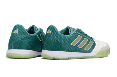 Men's Adidas Top Sala IC Football Shoes - White/Green/Yellow