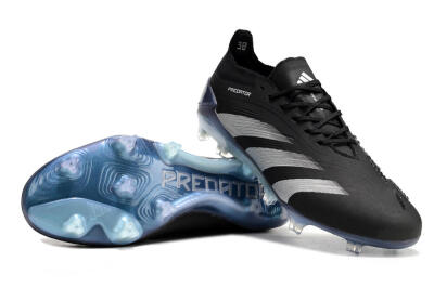 Men's Adidas Predator Accuracy.1 FG Football Boots - Black/Silver/Blue