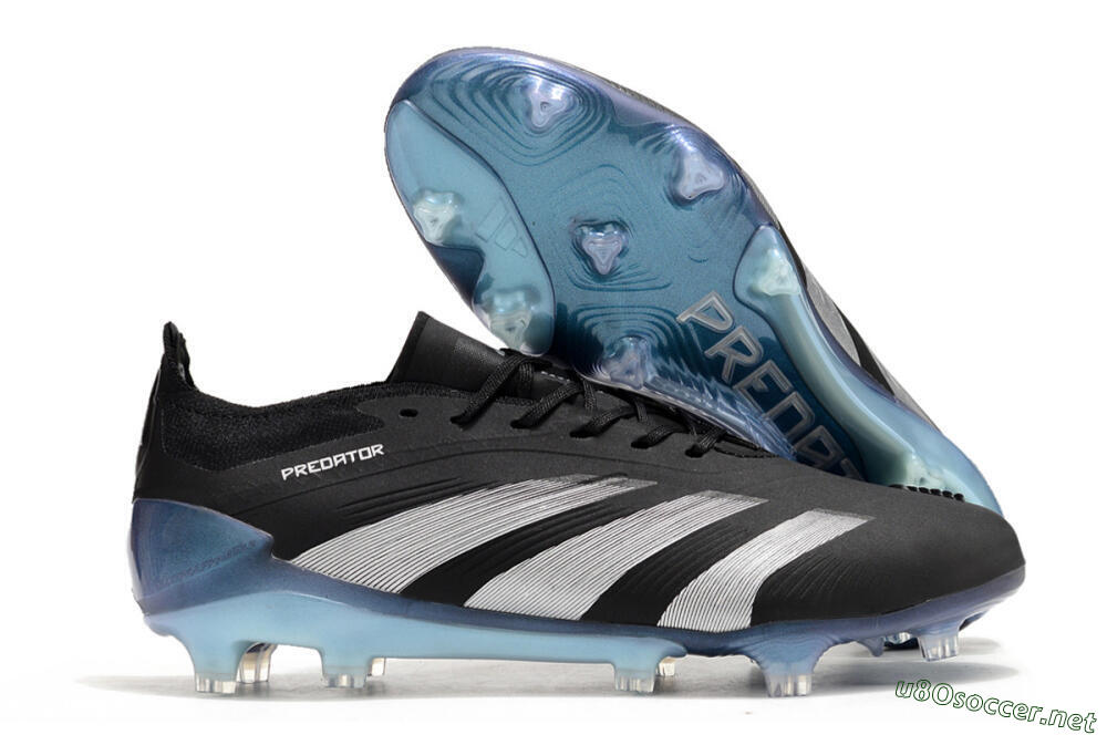 Men's Adidas Predator Accuracy.1 FG Football Boots - Black/Silver/Blue 2