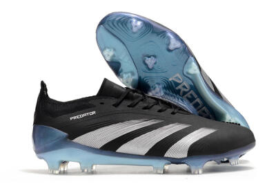Men's Adidas Predator Accuracy.1 FG Football Boots - Black/Silver/Blue