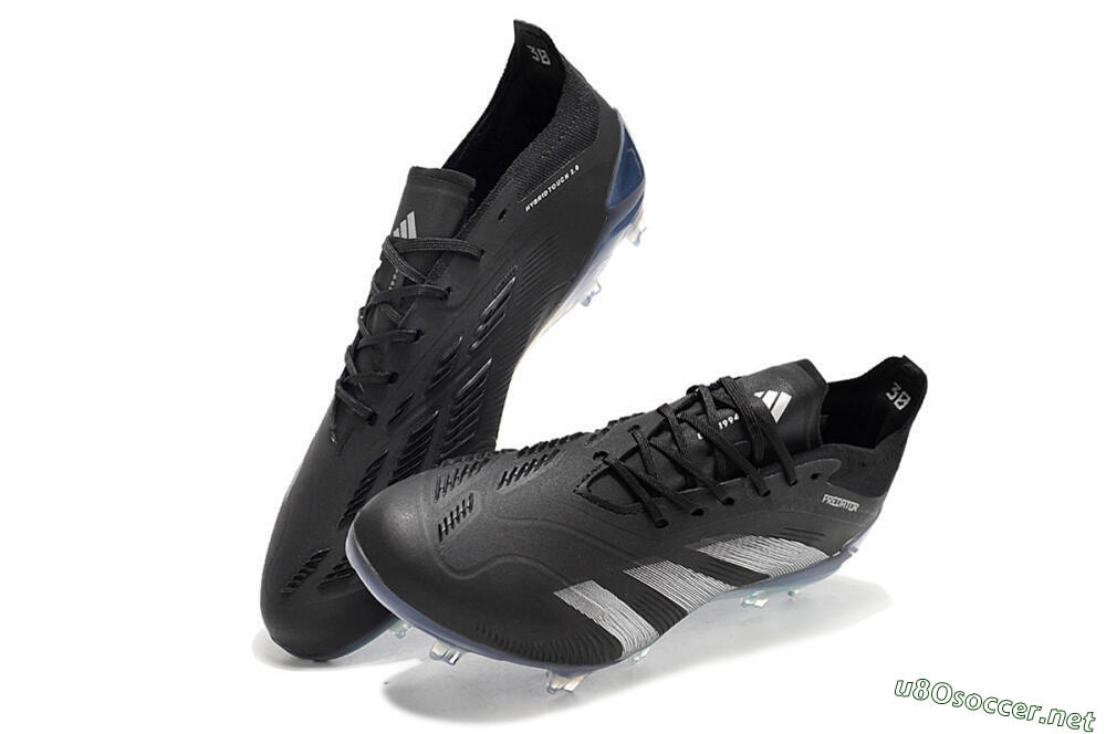 Men's Adidas Predator Accuracy.1 FG Football Boots - Black/Silver/Blue 3
