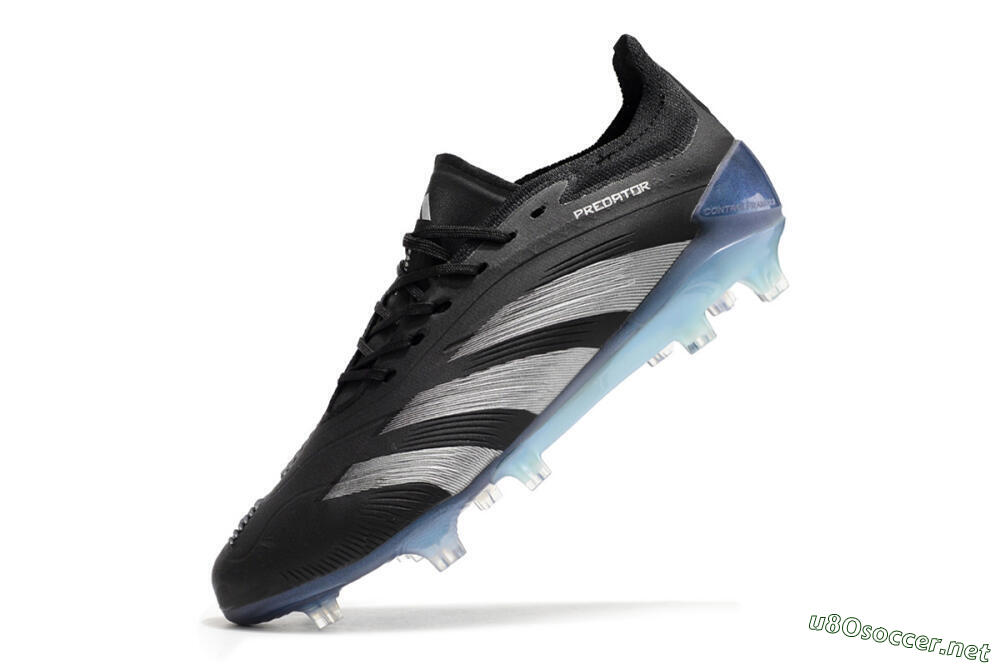 Men's Adidas Predator Accuracy.1 FG Football Boots - Black/Silver/Blue 5