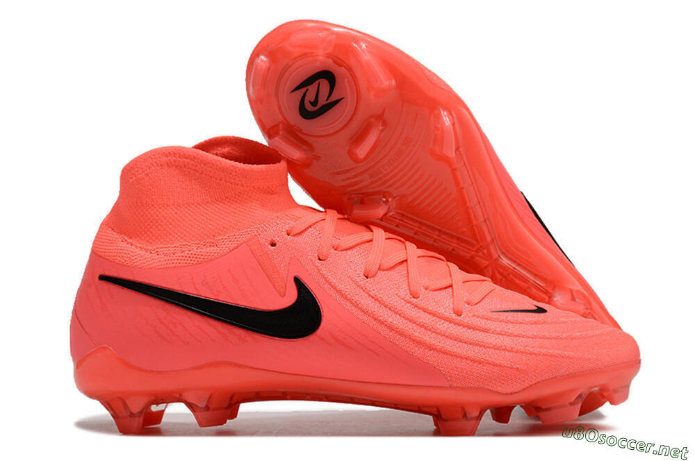 Unisex Nike Phantom Luna 2 Elite LV8 FG Football Boots - Red/Black/Pink 2