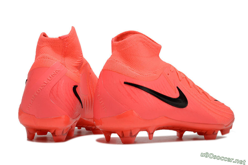 Unisex Nike Phantom Luna 2 Elite LV8 FG Football Boots - Red/Black/Pink 6