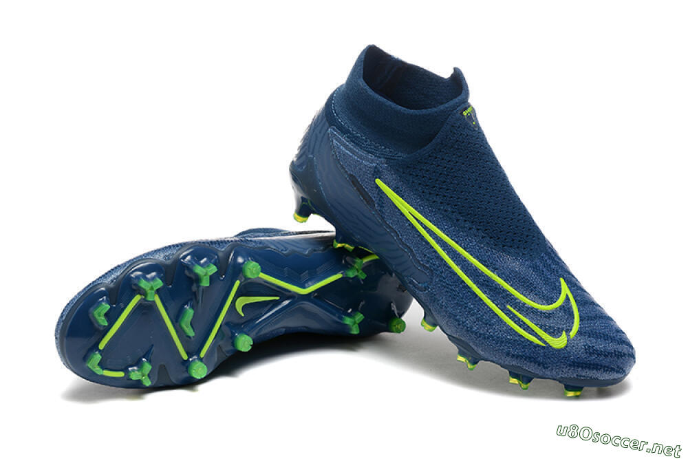 Men's Nike Phantom GX Elite FG Football Boots - Blue/Yellow 4