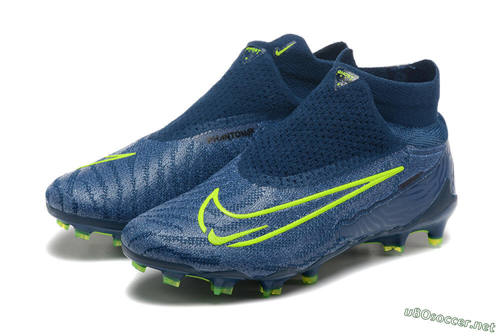 Men's Nike Phantom GX Elite FG Football Boots - Blue/Yellow 5