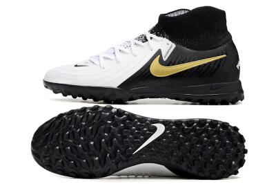 Unisex Nike Phantom Luna 2 Elite TF Football Shoes - White/Black/Gold