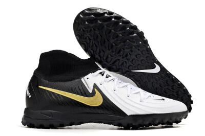 Unisex Nike Phantom Luna 2 Elite TF Football Shoes - White/Black/Gold