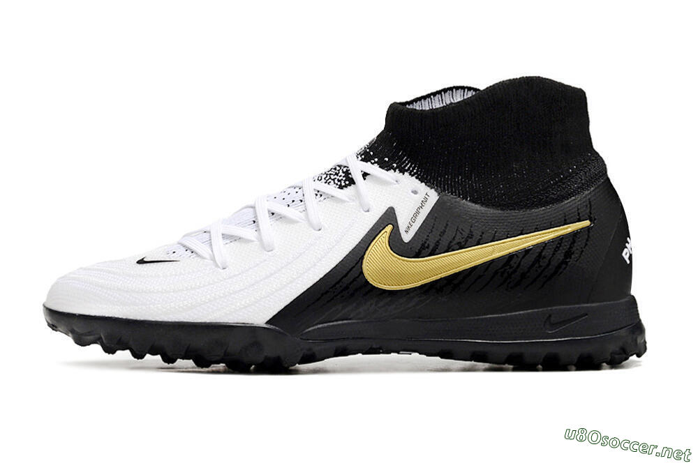 Unisex Nike Phantom Luna 2 Elite TF Football Shoes - White/Black/Gold 0