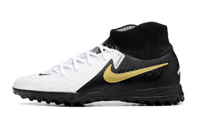 Unisex Nike Phantom Luna 2 Elite TF Football Shoes - White/Black/Gold