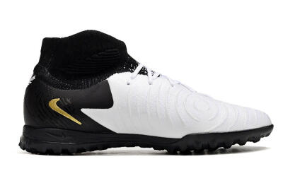 Unisex Nike Phantom Luna 2 Elite TF Football Shoes - White/Black/Gold