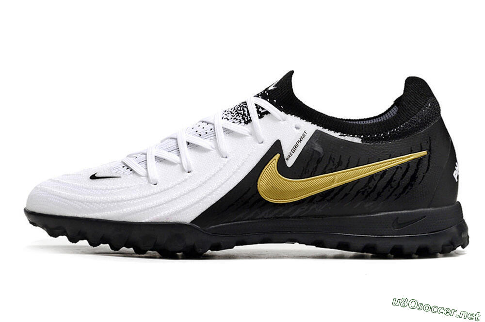 Unisex Nike Phantom Luna Elite TF Football Shoes - White/Black/Gold 0
