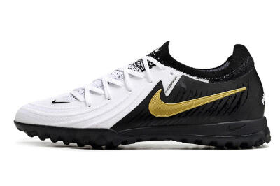 Unisex Nike Phantom Luna Elite TF Football Shoes - White/Black/Gold