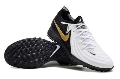 Unisex Nike Phantom Luna Elite TF Football Shoes - White/Black/Gold