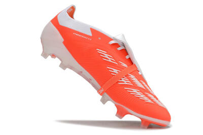 Men's Adidas Predator Elite Foldover Tongue FG Football Boots - Orange/White