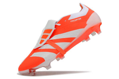 Men's Adidas Predator Elite Foldover Tongue FG Football Boots - Orange/White