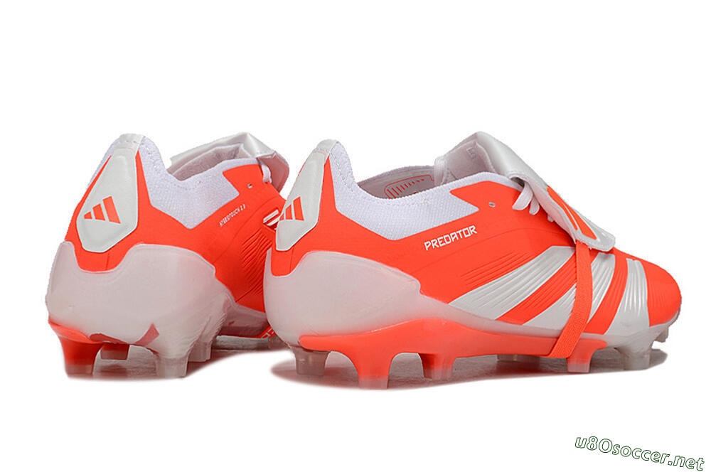 Men's Adidas Predator Elite Foldover Tongue FG Football Boots - Orange/White 6
