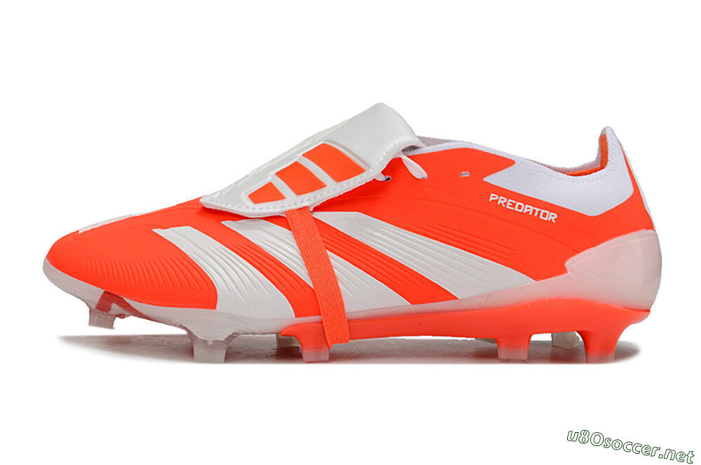 Men's Adidas Predator Elite Foldover Tongue FG Football Boots - Orange/White 0