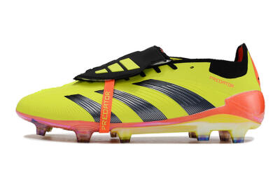 Unisex Adidas Predator Elite Foldover Tongue FG Football Boots - Yellow/Black/Red