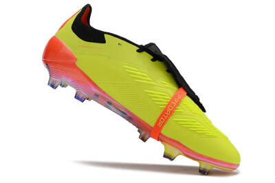 Unisex Adidas Predator Elite Foldover Tongue FG Football Boots - Yellow/Black/Red
