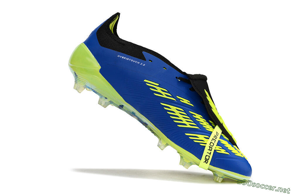 Unisex Adidas Predator Elite Foldover Tongue FG Football Boots - Blue/White/Black 4