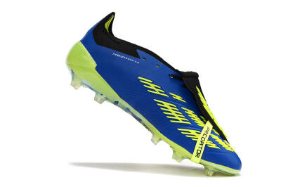 Unisex Adidas Predator Elite Foldover Tongue FG Football Boots - Blue/White/Black