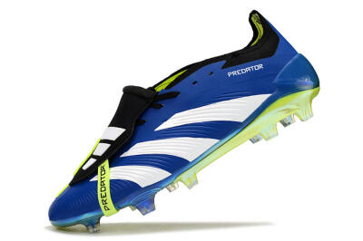Unisex Adidas Predator Elite Foldover Tongue FG Football Boots - Blue/White/Black
